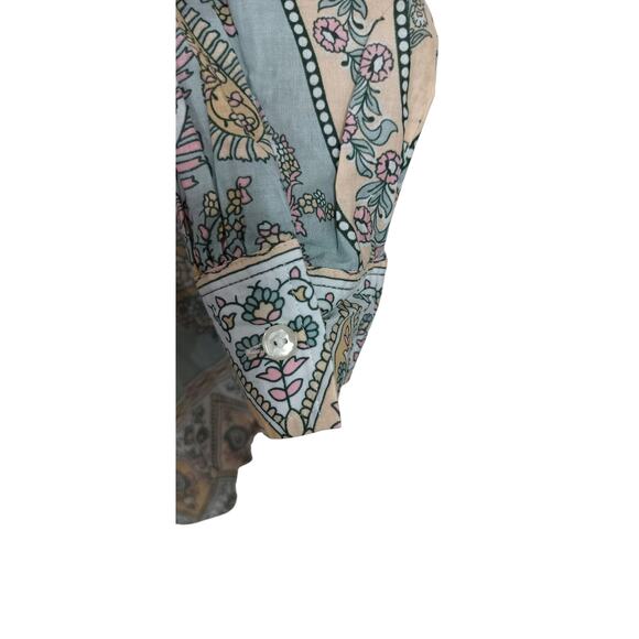 4072) Soft Surroundings Petite Paisley Floral Print Tabitha Tunic Top Size XS - Picture 5 of 9